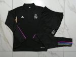 Real Madrid 23-24 Black Half-Zip Jacket - 图片 9
