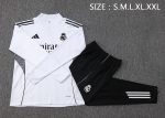 Real Madrid White Half-Zip Jacket - 图片 2