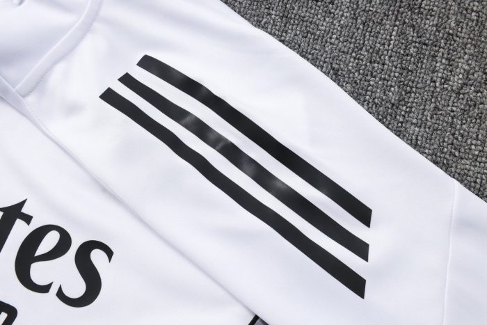 Real Madrid White Half-Zip Jacket - 图片 6