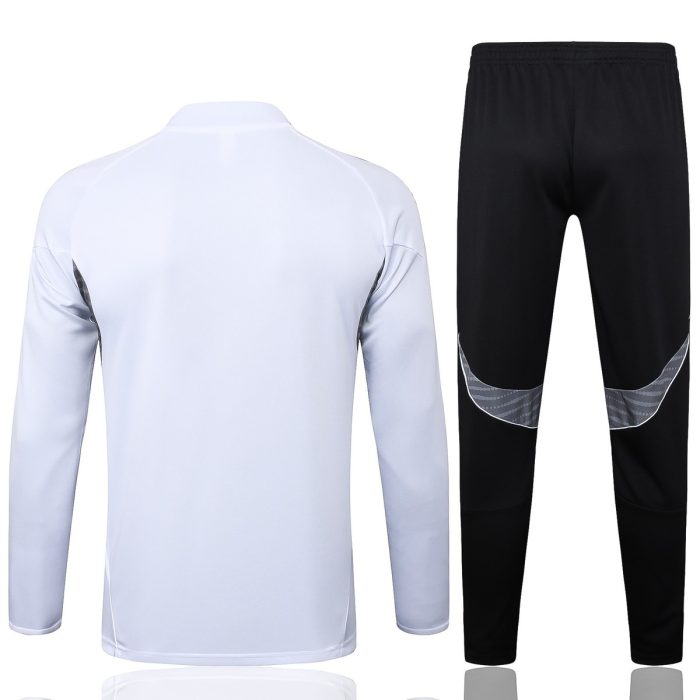 Real Madrid White Half-Zip Jacket - 图片 7