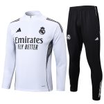 Real Madrid White Half-Zip Jacket - 图片 8