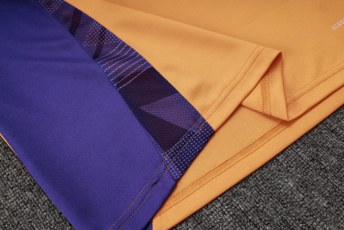 Real Madrid 24-25 Orange Half-Zip Jacket - 图片 3