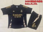 Real Madrid 24-25 Black Short Sleeve Training Suit - 图片 9