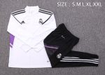Real Madrid 22-23 White Half-Zip Jacket - 图片 2