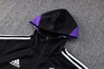 Real Madrid 22-23 Black Long Zip Jacket with Hood - 图片 7