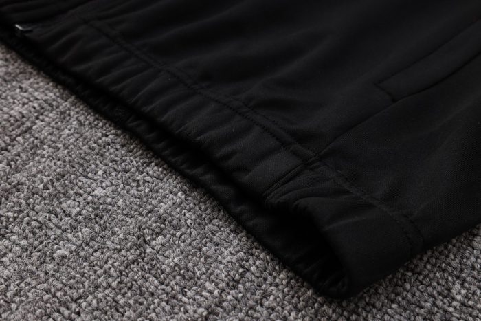 Real Madrid 23-24 Black Long Zip Jacket - 图片 4