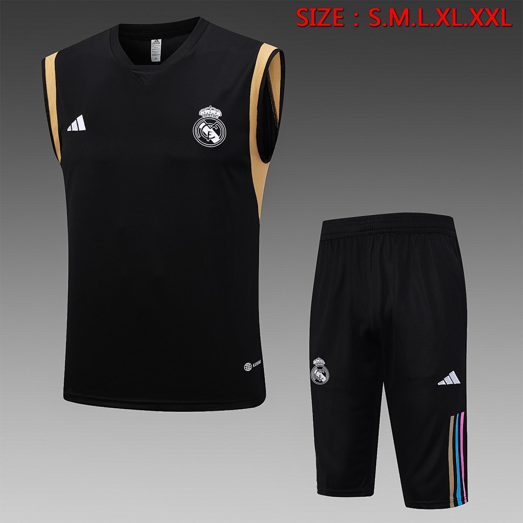 JER-5142_1 Real Madrid 23/24 Black Vest - 图片 1