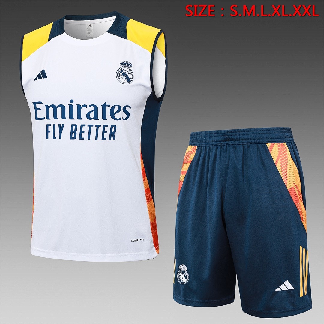 JER-5144_1 Real Madrid 24-25 White Vest - 图片 1