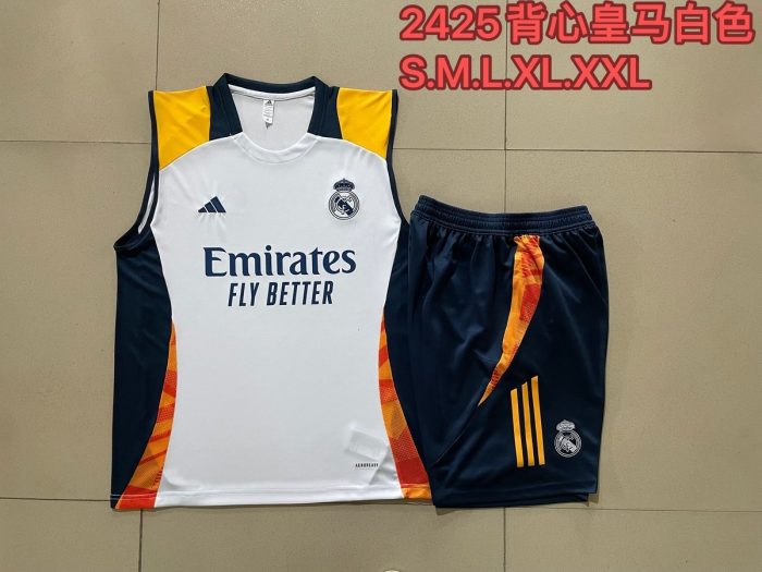 Real Madrid 24-25 White Vest - 图片 9