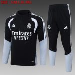 Real Madrid Black Half-Zip Jacket