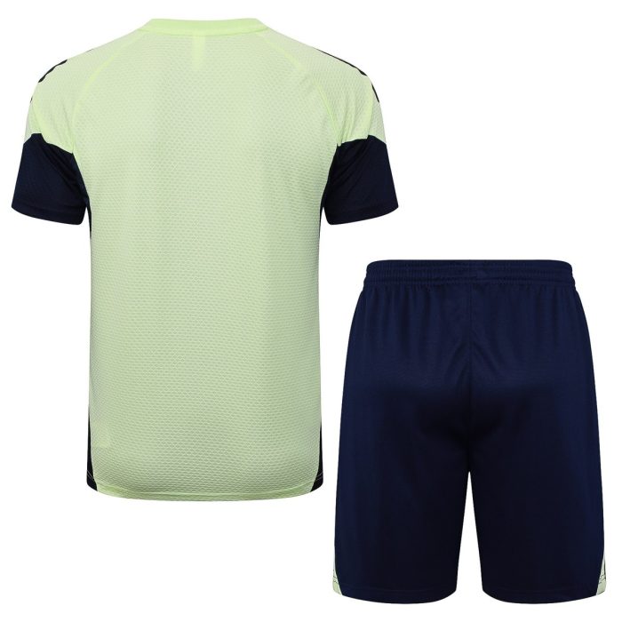 Real Madrid Light Green Short Sleeve Training Suit - 图片 7