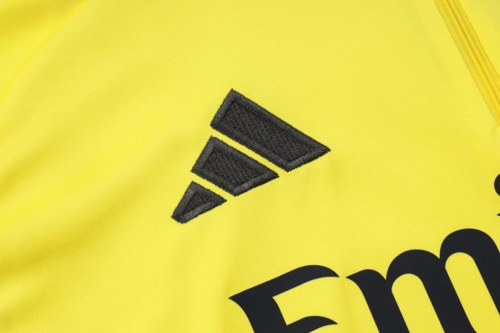 Real Madrid Yellow Half-Zip Jacket - 图片 6