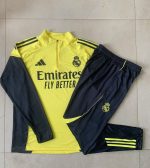 Real Madrid Yellow Half-Zip Jacket - 图片 9