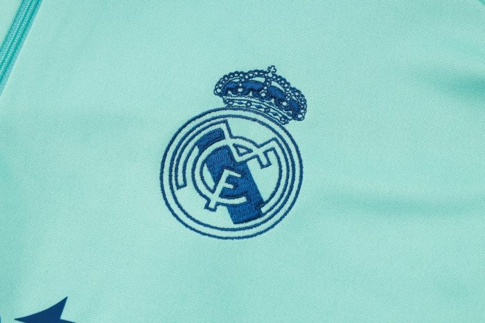 Real Madrid 24/25 Light Green Half-Zip Jacket - 图片 6