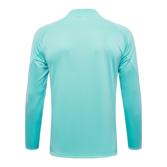 Real Madrid 24/25 Light Green Half-Zip Jacket - 图片 8