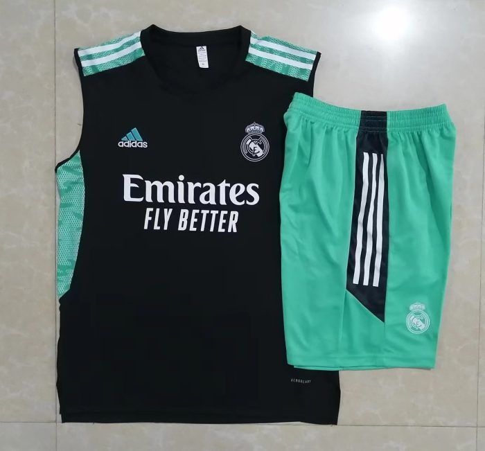Real Madrid 22/23 Black Vest with Green Trim - 图片 9