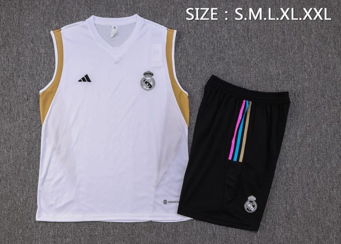 Real Madrid 23-24 White Vest - 图片 2