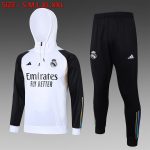 Real Madrid 23-24 Half-Zip Hoodie White