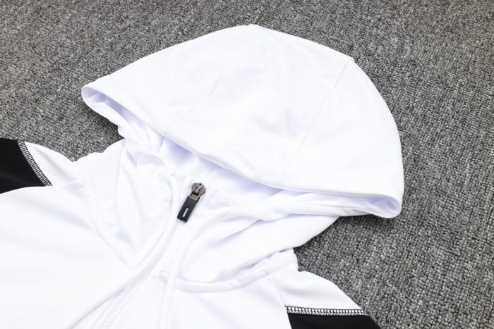 Real Madrid 23-24 Half-Zip Hoodie White - 图片 7