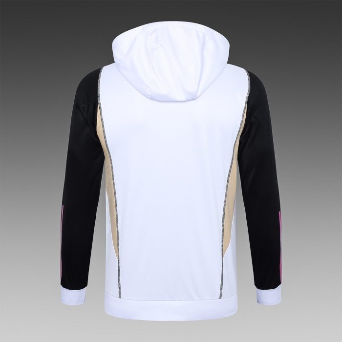 Real Madrid 23-24 Half-Zip Hoodie White - 图片 8