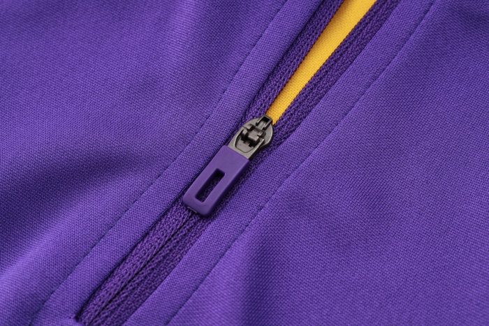 Real Madrid 23-24 Purple Half-Zip Jacket - 图片 6