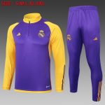 Real Madrid 23-24 Purple Half-Zip Jacket - 图片 8