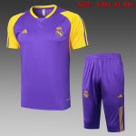 Real Madrid 23-24 Purple Short Sleeve Training Suit