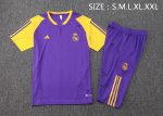 Real Madrid 23-24 Purple Short Sleeve Training Suit - 图片 2
