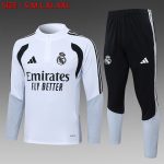Real Madrid White Half-Zip Jacket