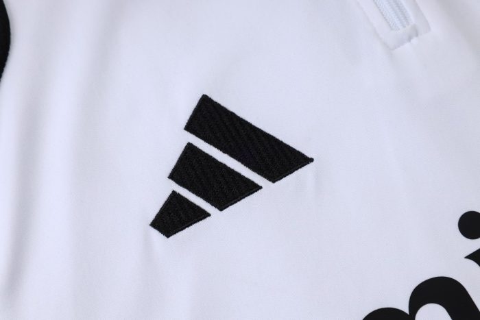 Real Madrid White Half-Zip Jacket - 图片 6