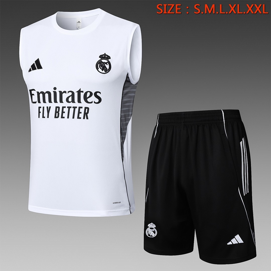 JER-5165_1 Real Madrid White Vest - 图片 1