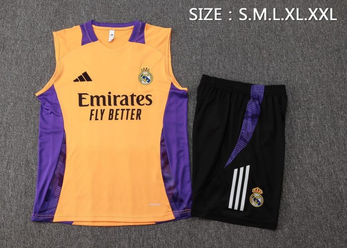 Real Madrid 24-25 Vest Orange - 图片 2