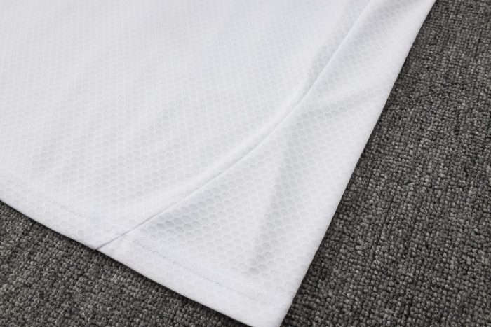 Real Madrid White Short Sleeve Training Suit - 图片 3