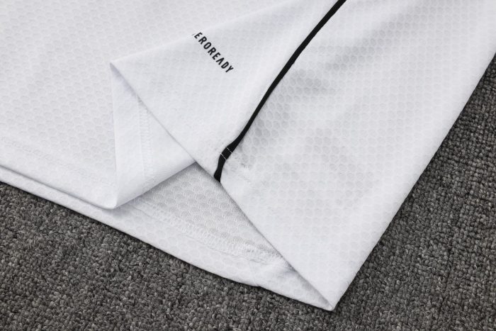 Real Madrid White Short Sleeve Training Suit - 图片 4