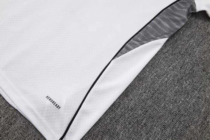 Real Madrid White Short Sleeve Training Suit - 图片 5
