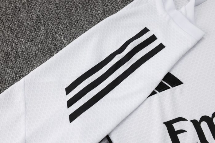 Real Madrid White Short Sleeve Training Suit - 图片 6