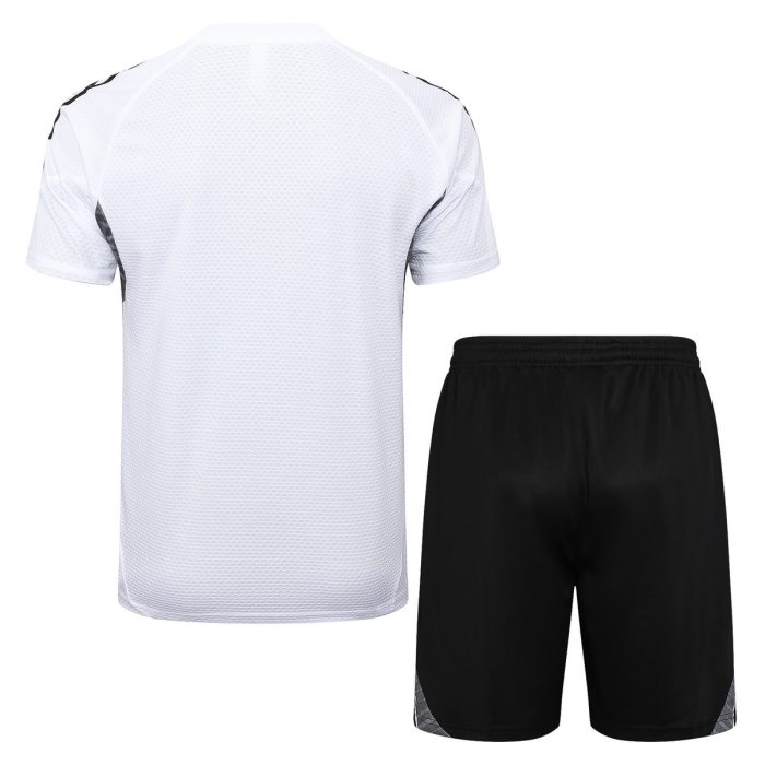 Real Madrid White Short Sleeve Training Suit - 图片 7