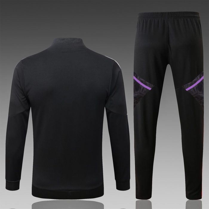Real Madrid 22-23 Black Long Zip Jacket - 图片 2