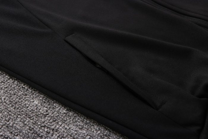Real Madrid 22-23 Black Long Zip Jacket - 图片 4