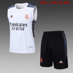 Real Madrid 22/23 White (Blue Trim) Vest