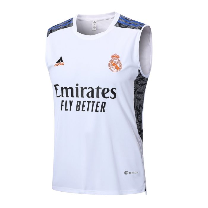 Real Madrid 22/23 White (Blue Trim) Vest - 图片 8