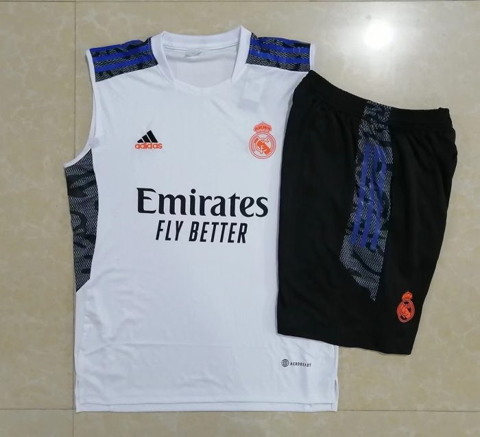 Real Madrid 22/23 White (Blue Trim) Vest - 图片 9