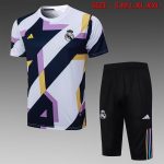 Real Madrid 23-24 White Short Sleeve Training Suit