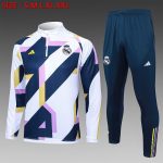 Real Madrid 23-24 Half Zip Jacket White (Spray Ink)