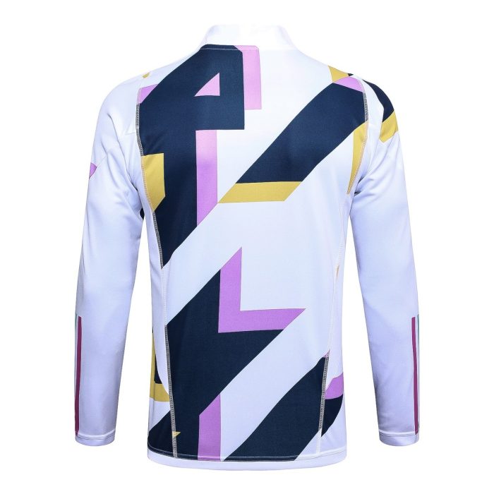 Real Madrid 23-24 Half Zip Jacket White (Spray Ink) - 图片 8