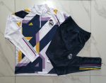Real Madrid 23-24 Half Zip Jacket White (Spray Ink) - 图片 9