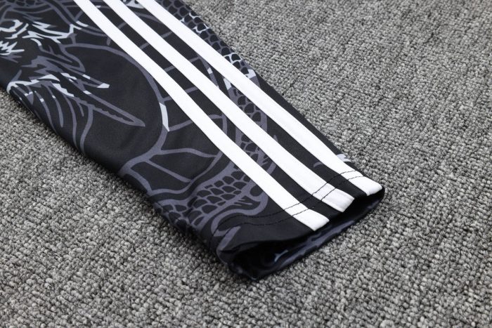 Real Madrid 23-24 Half Zip Jacket Black (Spray Ink) - 图片 5