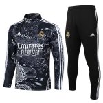 Real Madrid 23-24 Half Zip Jacket Black (Spray Ink) - 图片 8