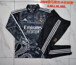 Real Madrid 23-24 Half Zip Jacket Black (Spray Ink) - 图片 9