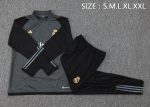 Real Madrid 23-24 Half Zip Jacket Dark Gray - 图片 2